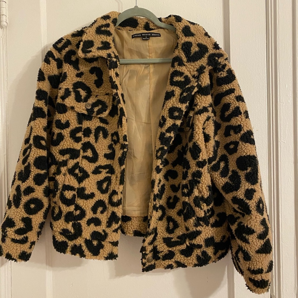 Cheetah print coat